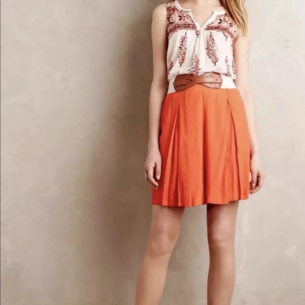 Anthropologie Sunday in Brooklyn Rayon High Waist Wide Leg Short Sz 2 - Picture 2 of 15